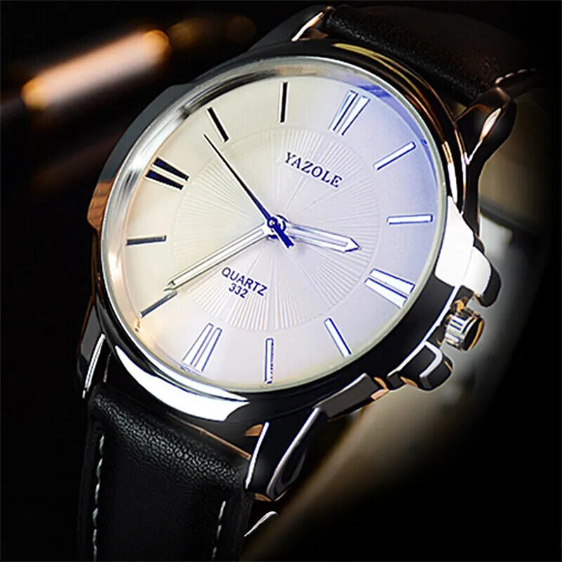 Montre Homme Verre Bleu